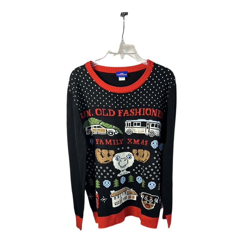 National Lampoons Family Vacation Large‎ Old Fashioned Family Xmas Sweater